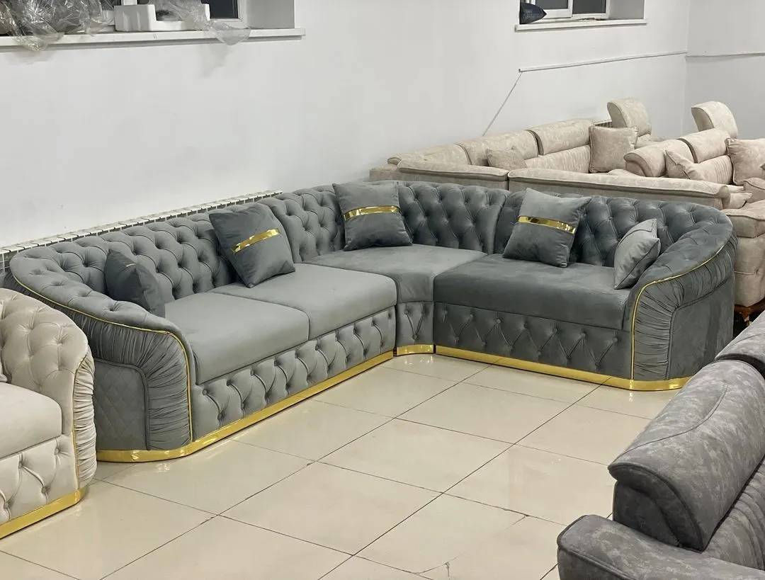 Salon d’Angle Royal – Confort et Style Haut de Gamme