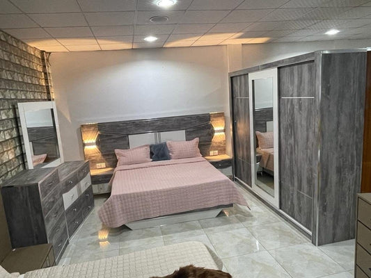 Chambre a Coucher gris blanc