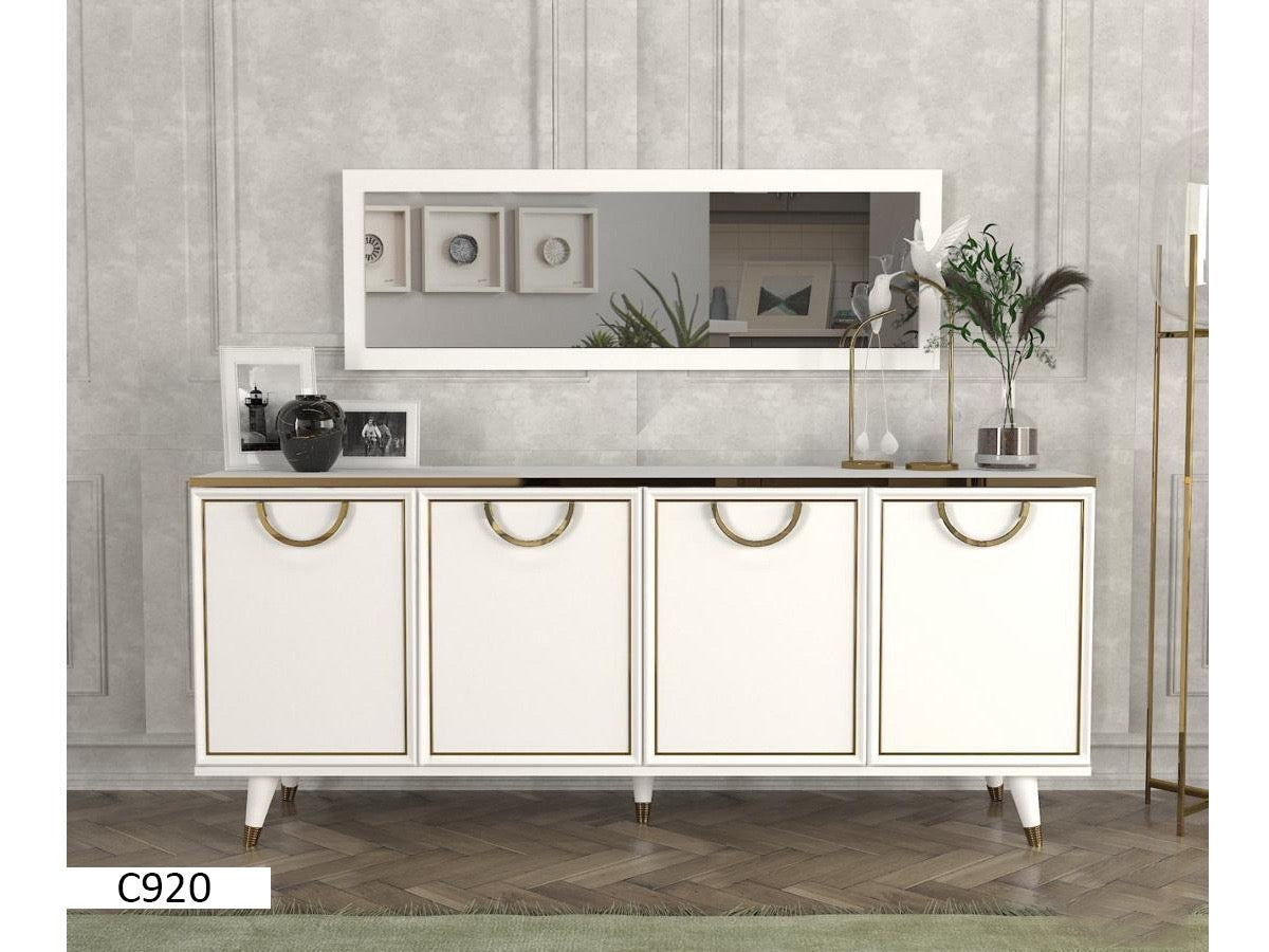 Console avec miroir