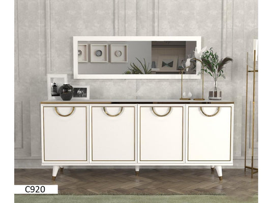 Console avec miroir